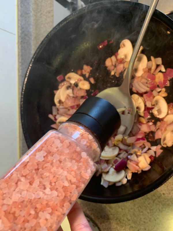 培根蘑菇法棍披萨