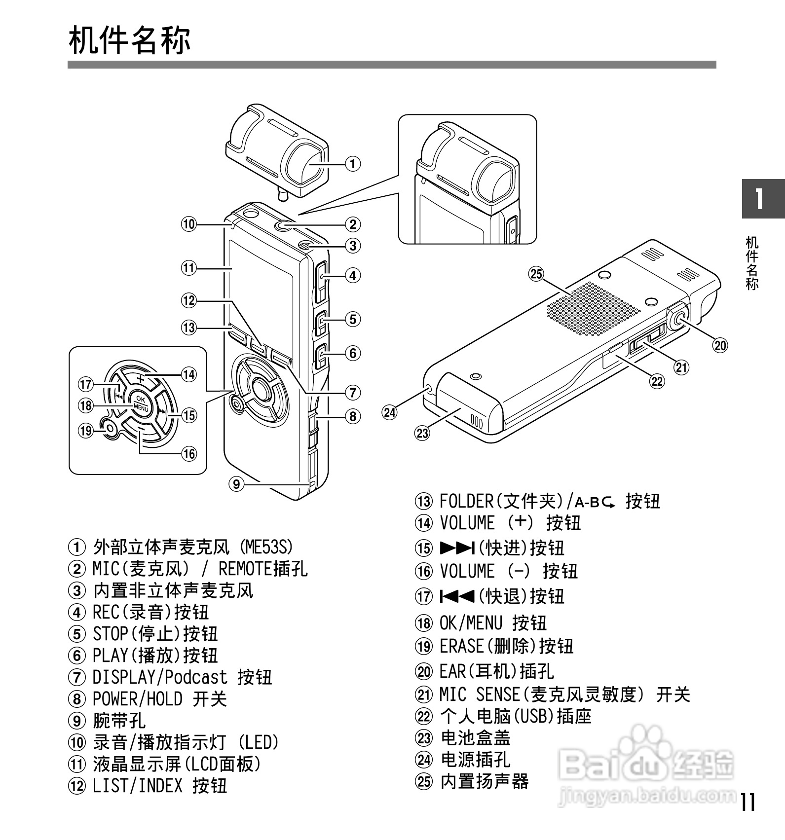 奥林巴斯录音笔DS-50型使用说明书:[2]