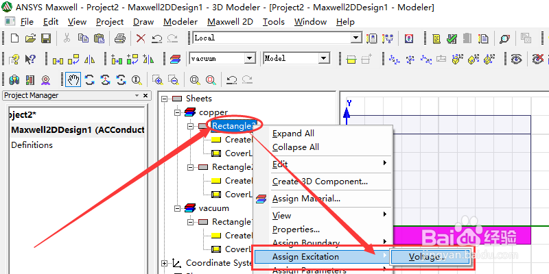 如何在ANSYS Maxwell中设置电压