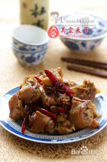 来自中国的香辣旱蒸板鸭