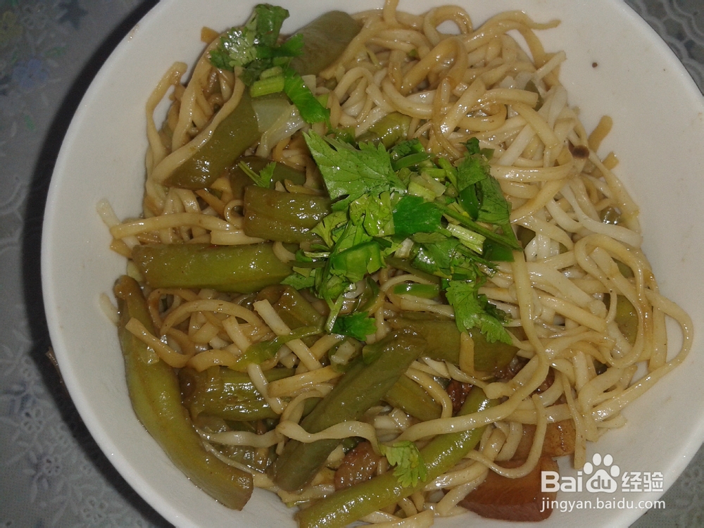 猪肉豆角焖面的家常做法