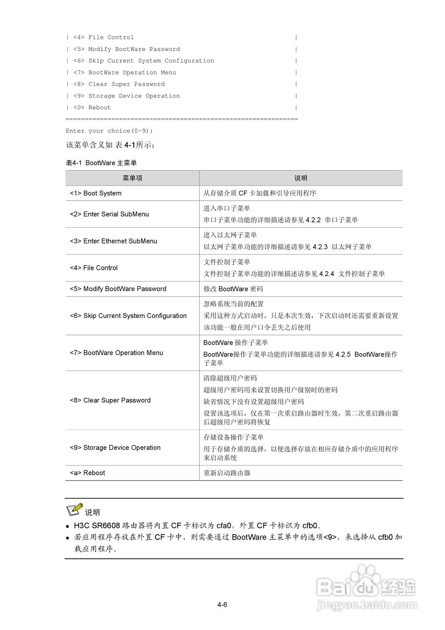 H3C SR6600路由器用户手册:[4]