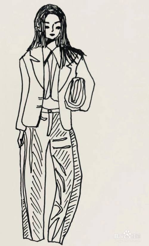 插画教程之时装模特儿维嘉