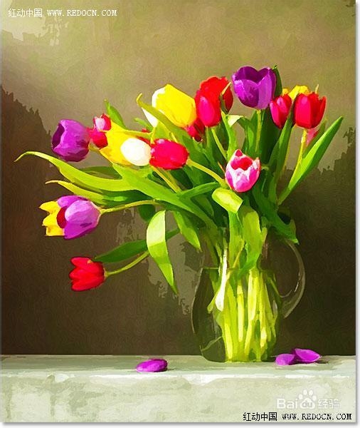 利用PS滤镜及图层混合把图片转为水彩画效果教程