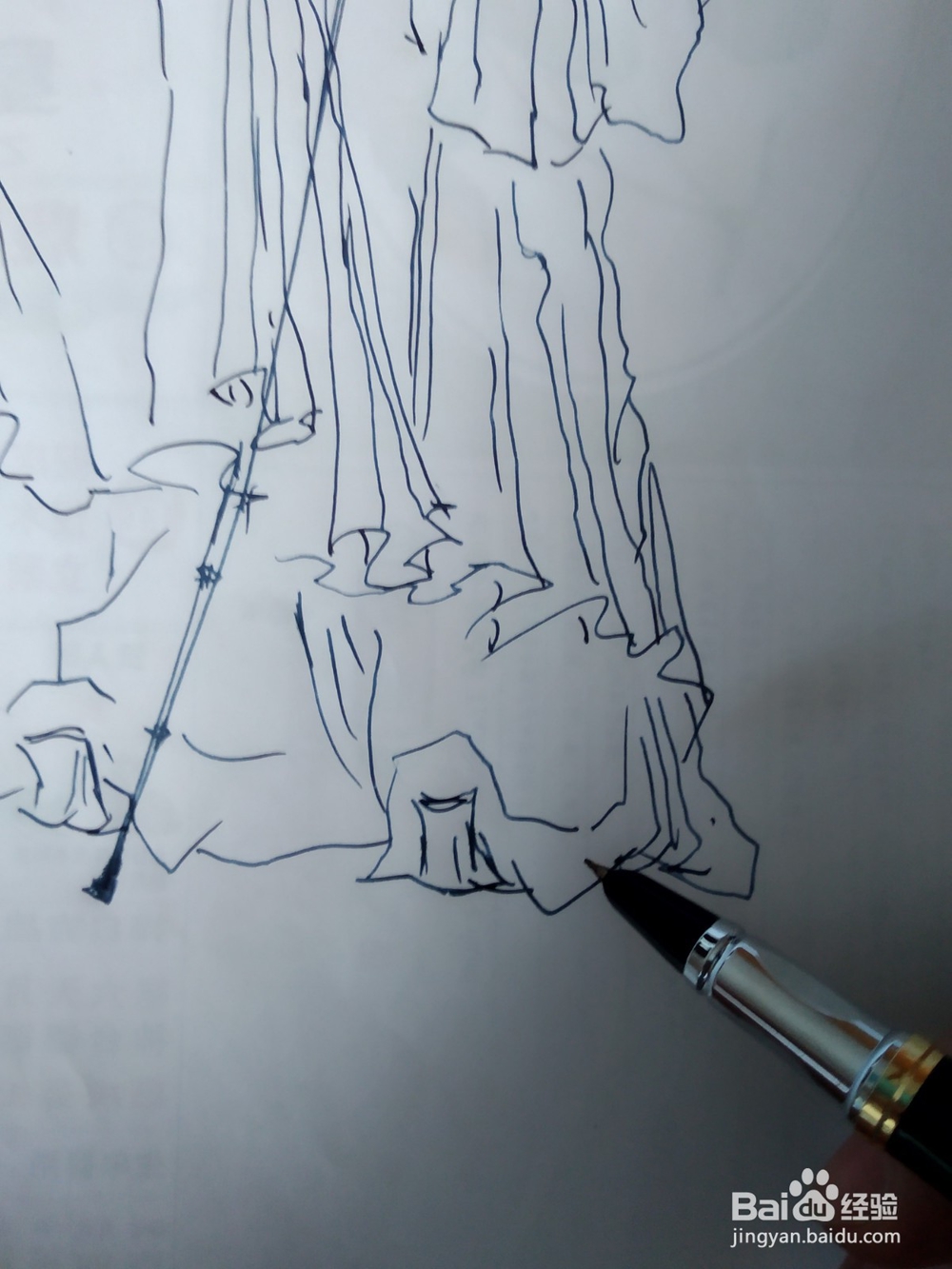 陈鸿绶高士的画法