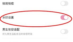 轻颜相机如何开启水印设置