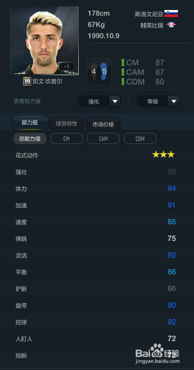 FIFA OL3灵活度最佳球员推荐（中前卫篇）