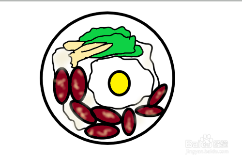 美食简笔画之煲仔饭怎么画?