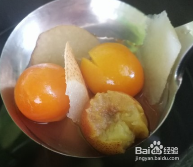 金桔雪梨水的做法