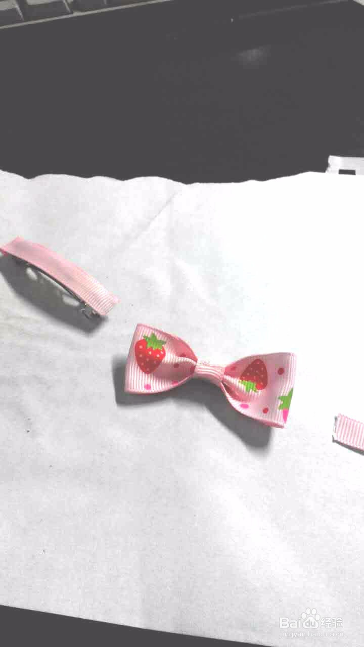 儿童头饰蝴蝶结手工diy