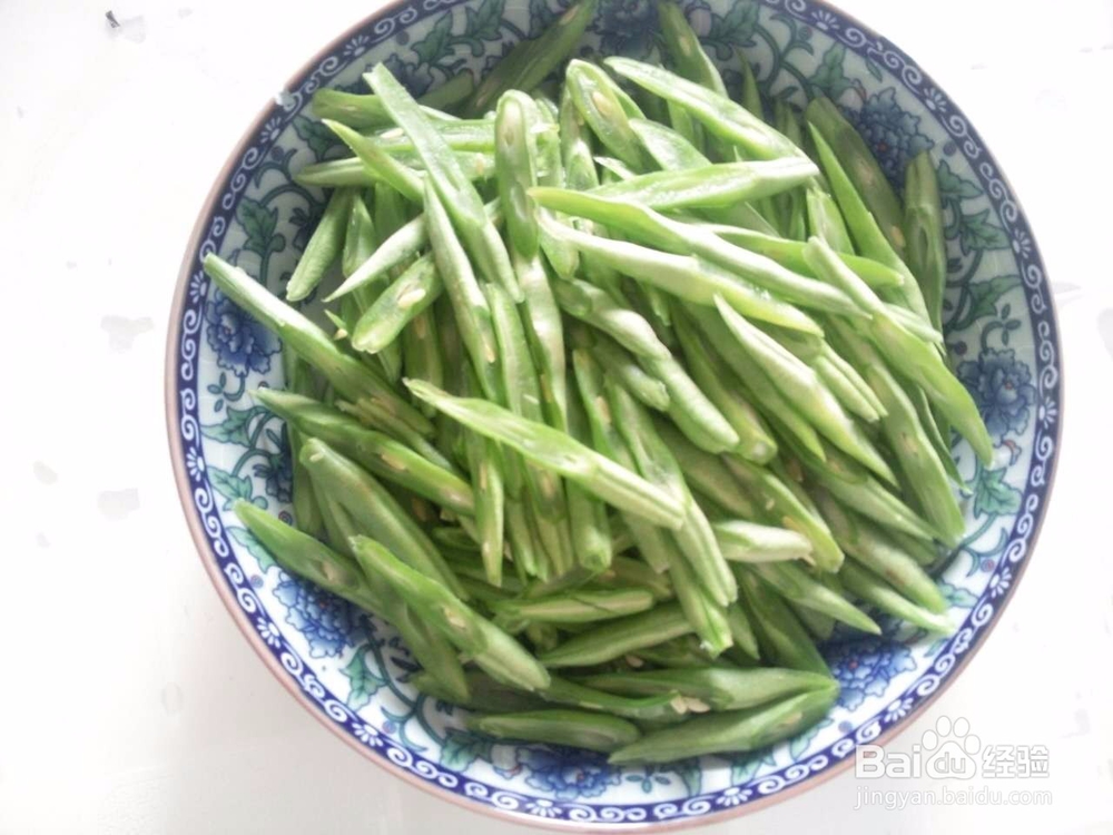 家常简便四季豆炒肉
