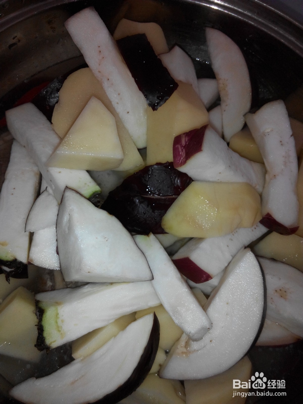 老汤炖土豆茄子