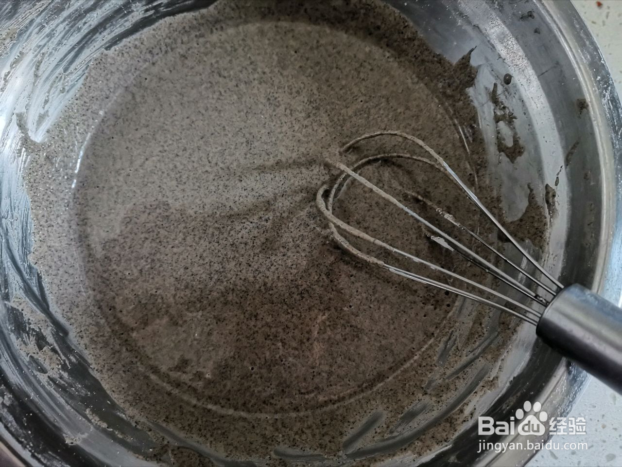 粗粮黑米蒸糕少油少糖的做法