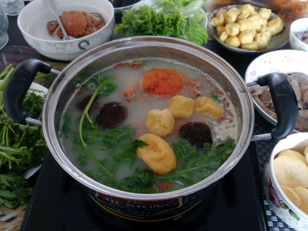 海鲜什锦芝士火锅