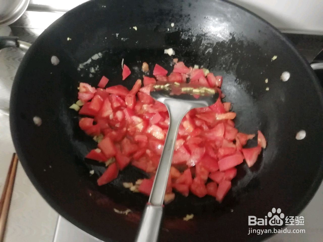 西红柿鸡蛋打卤面的做法