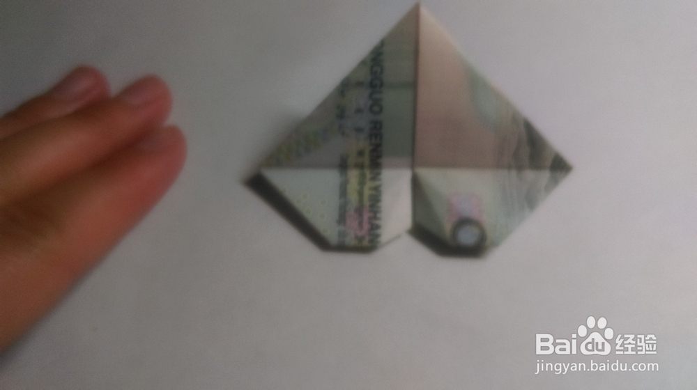 用纸币折出精美书签
