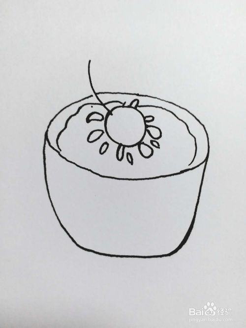 广东双皮奶的简笔画法-百度经验