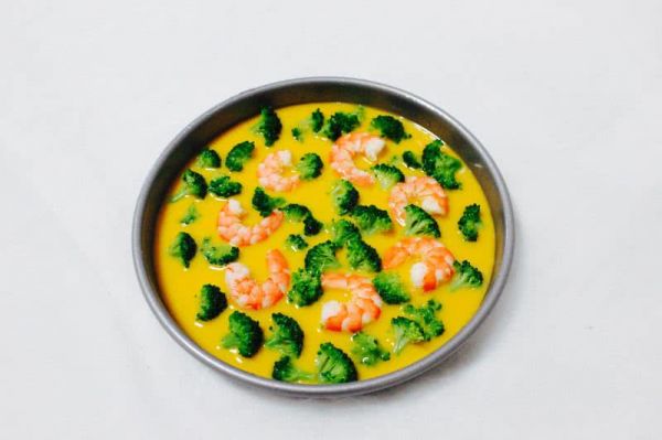 虾仁西兰花鸡蛋派