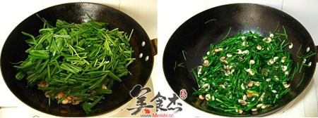 韭菜炒虾的做法