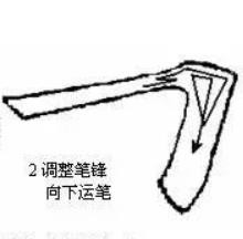 毛笔练习“折”的写法