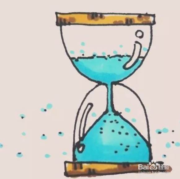 如何画一个沙漏
