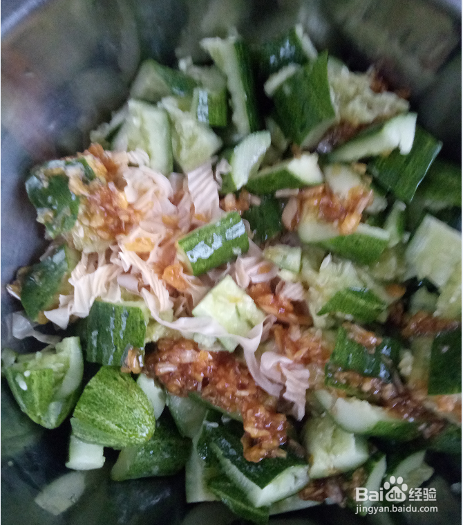 大蒜豆皮拌黄瓜
