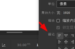 Animate如何匹配舞台的锚记