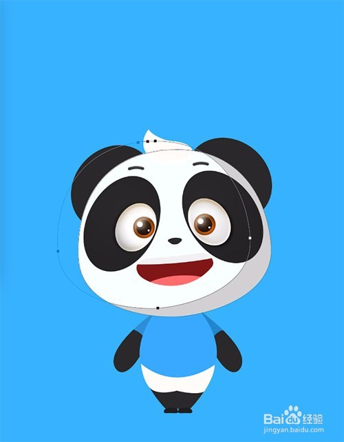 使用Photoshop绘制动漫卡通熊猫