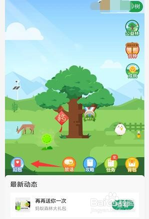 支付宝蚂蚁森林怎么弄浇水红包
