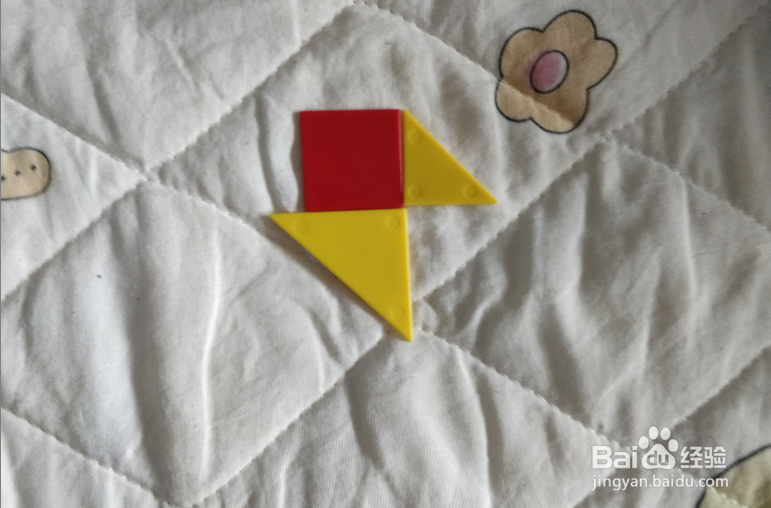 用七巧板智力拼图怎么拼绿头鸭