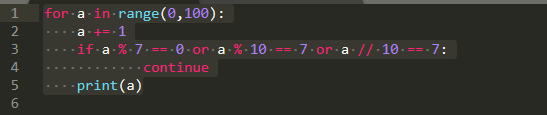 python 逢7就过小游戏