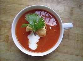 现磨豆浆机创意食谱：番茄蔬菜浓汤