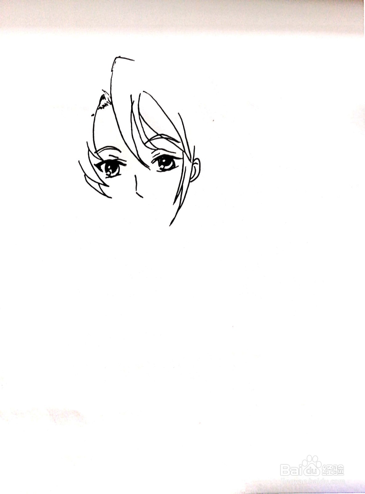 《凉宫春日的忧郁》系列之古泉一树简笔画