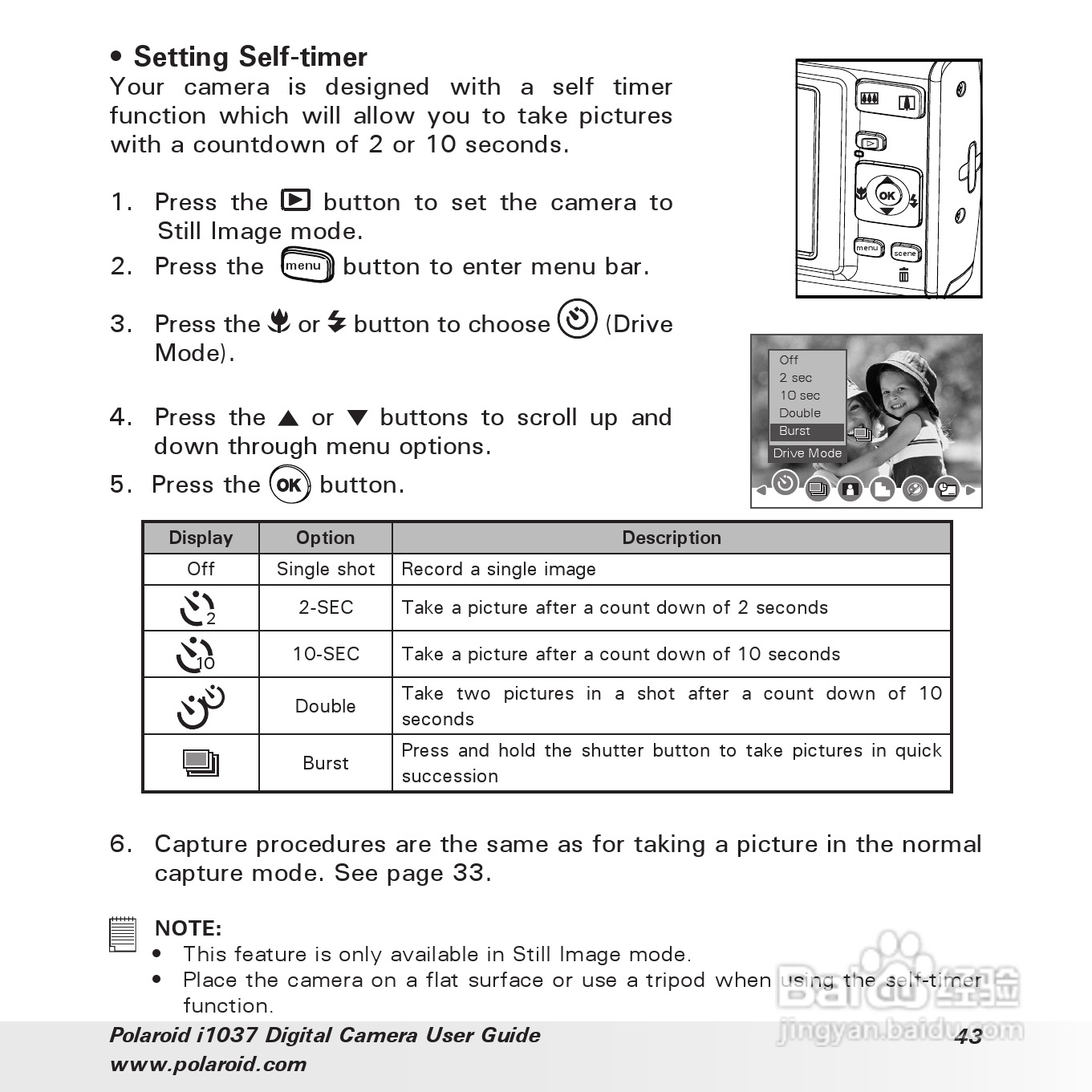 宝丽来Polaroid i1037数码相机使用说明书:[5]