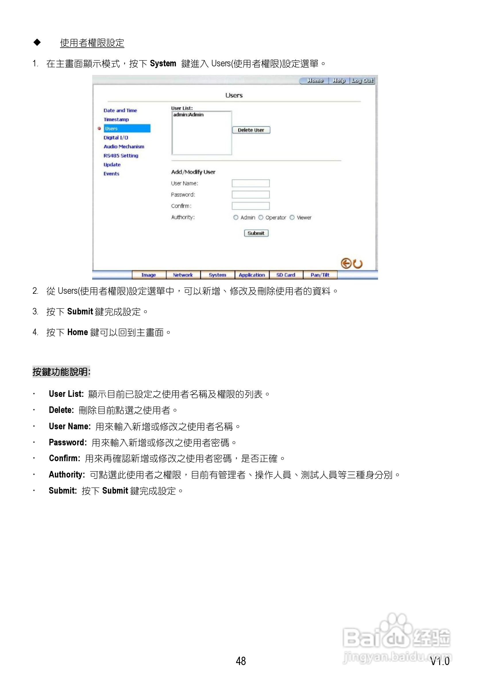 Speed Dome Network Camera 网路摄影机中文操作手册:[5]