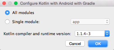 如何在Android Studio创建一个Kotlin版的工程