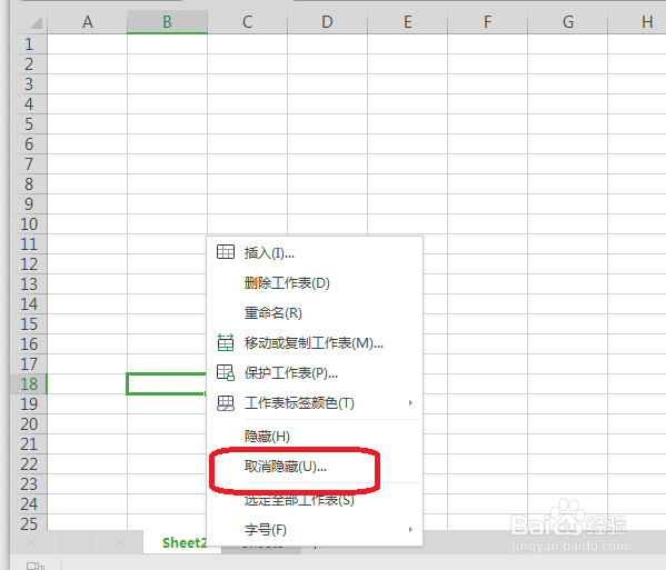 Excel怎么隐藏和取消隐藏工作簿