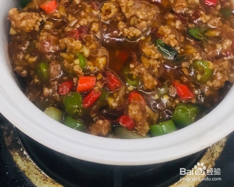 家常菜肉沫茄子煲