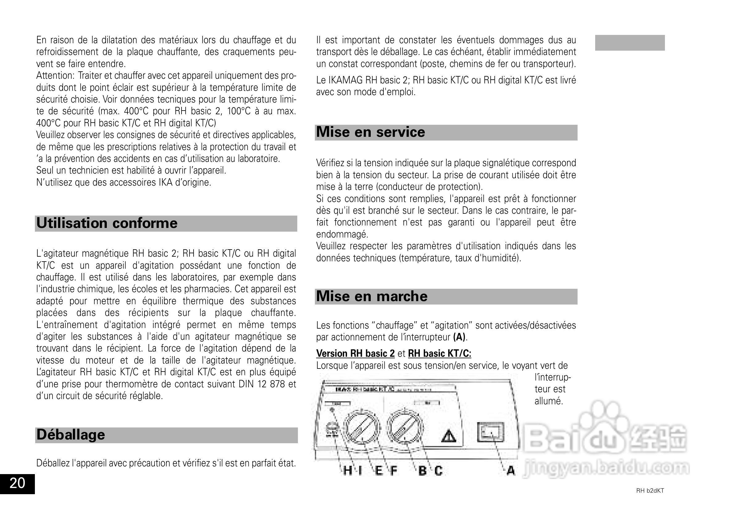IKA RH KT/C基本型加热磁力搅拌器使用说明书:[2]