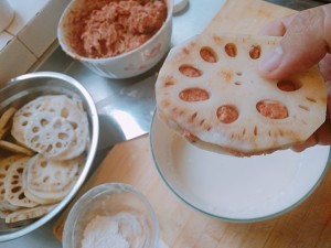 养生食补炸藕盒的做法