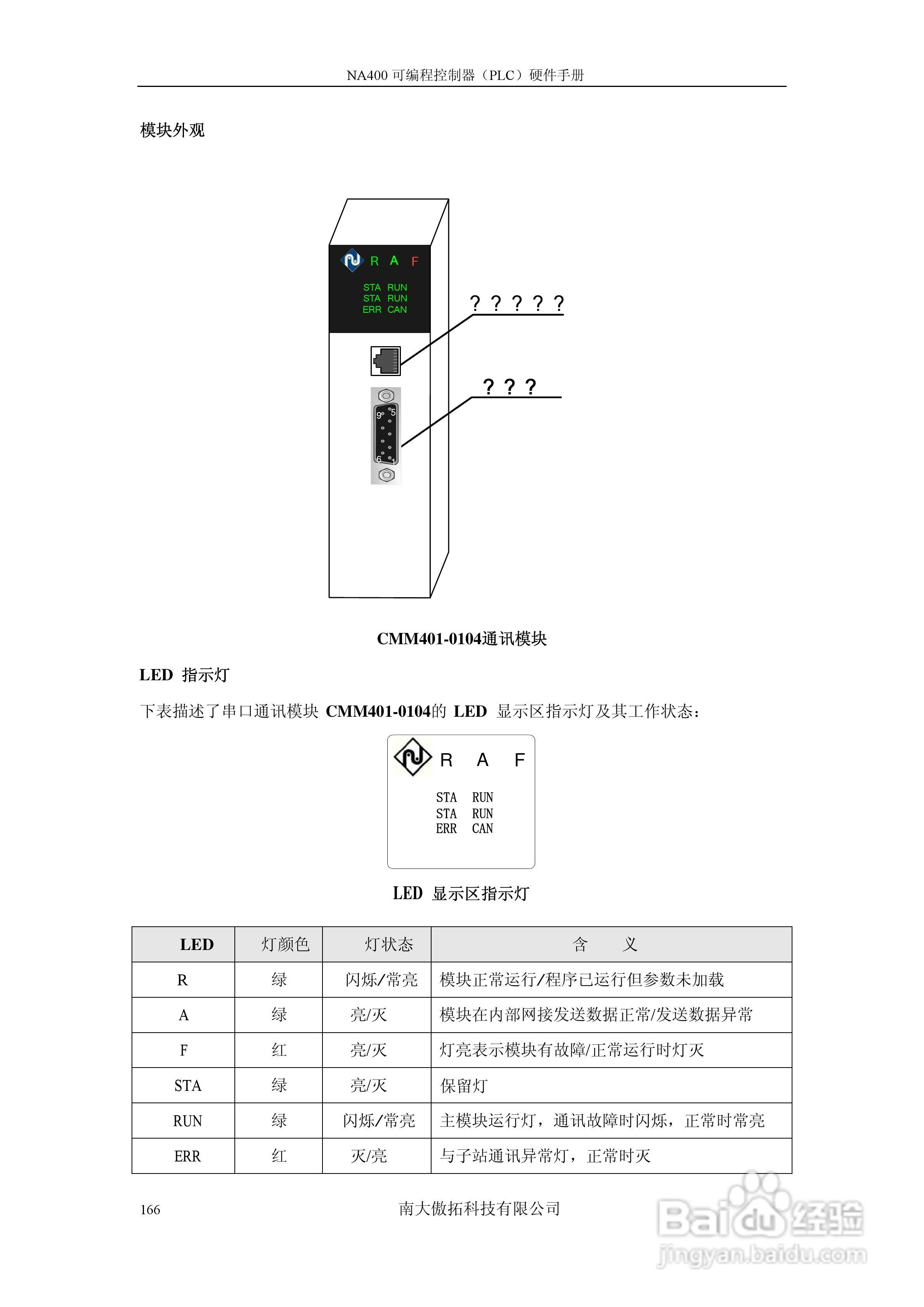 傲拓NA400可编程控制器硬件手册V1.8:[17]