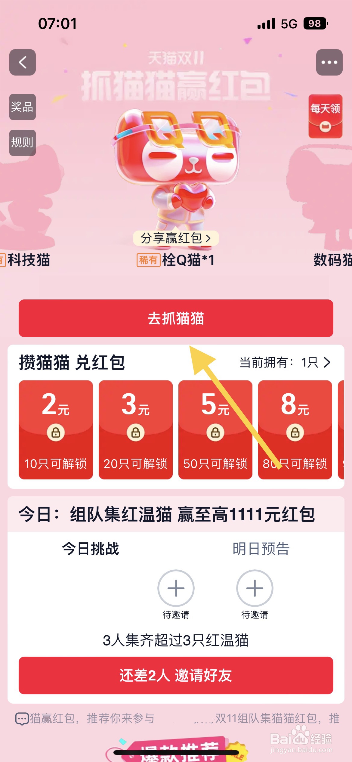 2024淘宝双十一抓猫猫活动入口