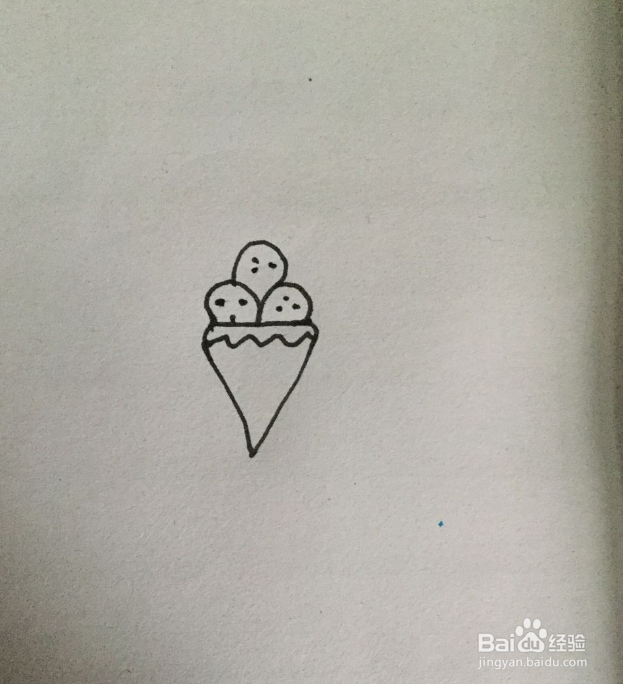 冰激淋简笔画