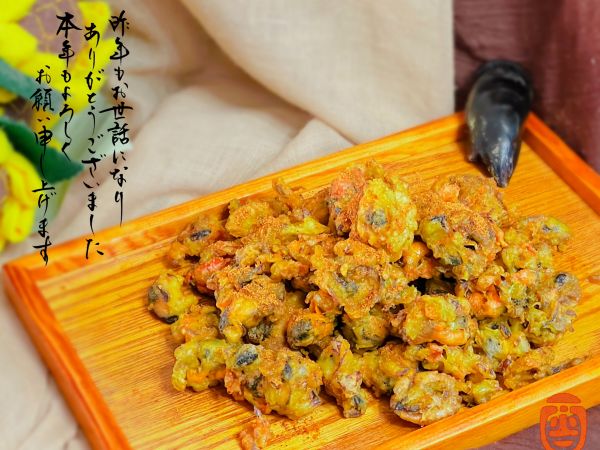 中式风味菜炸贻贝