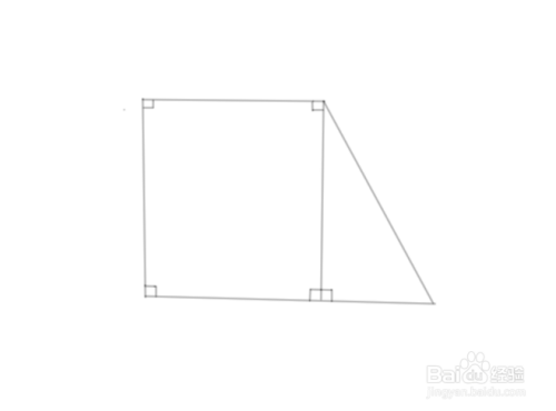 五个直角怎么画