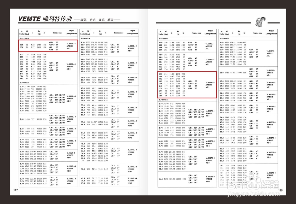F37平行轴减速机减速比参数图纸