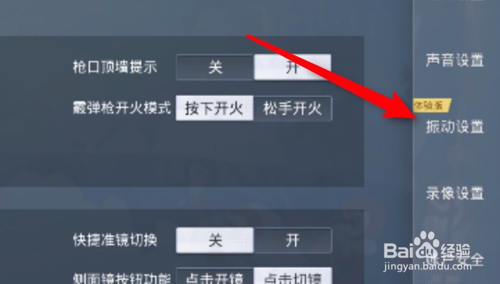 和平精英怎么启用载具振动功能？