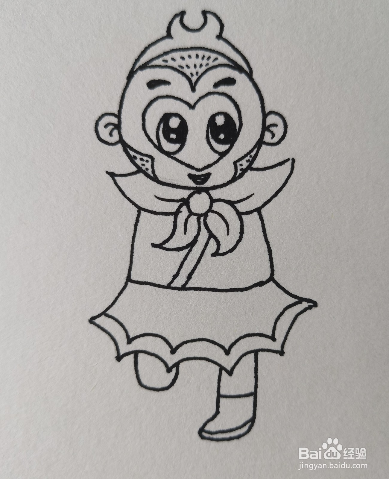 怎样画简笔画——孙悟空