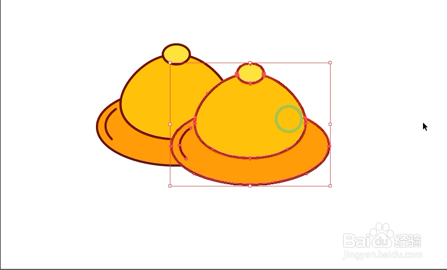 怎样在illustrator中绘制黄帽小图标