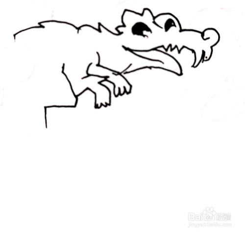 动物园里的小飞鼠简笔画